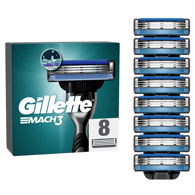 Gillette Mach 3 Razor Blades   8 per pack GOODS M&S   