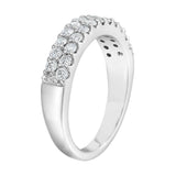 Round brilliant cut diamond ring 0.70ctw 14ct white gold, imported from the UK