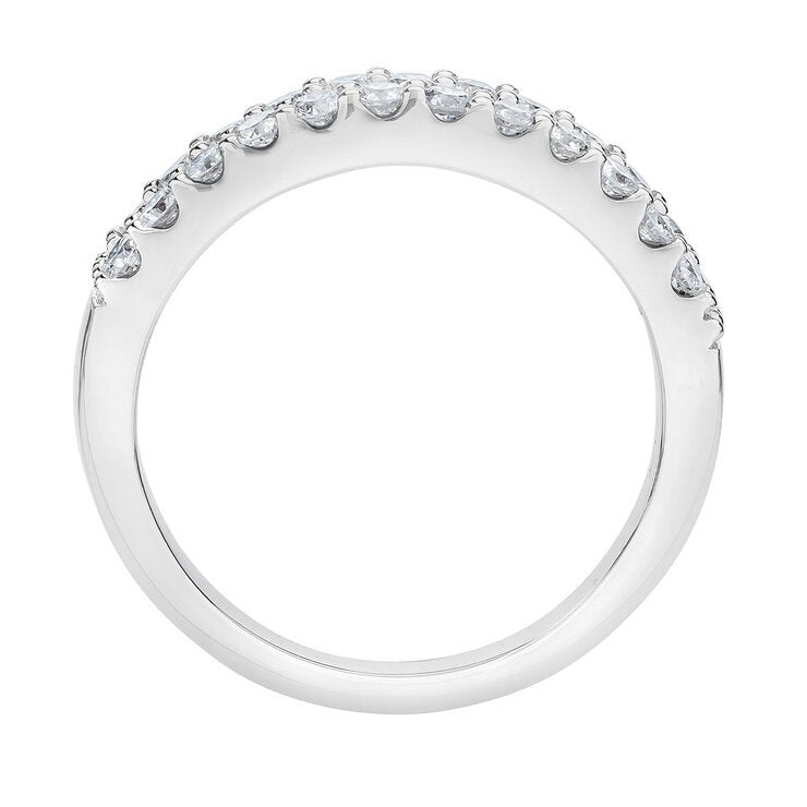 Round brilliant cut diamond ring 0.70ctw 14ct white gold, imported from the UK