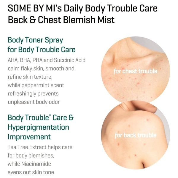 Some By Mi AHA BHA PHA body toner mist 140ml, UK version