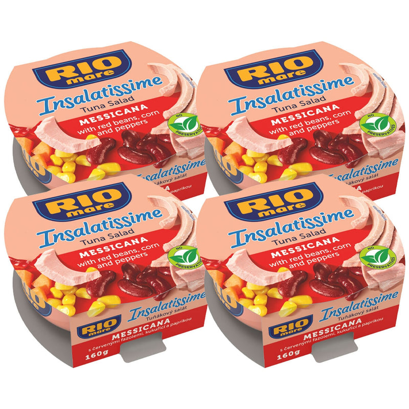 Rio Mare Mexican Style Tuna Salad 4 x 160g, imported from the UK