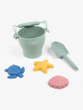 JoJo Maman Bébé green silicone bucket and spade set - British product