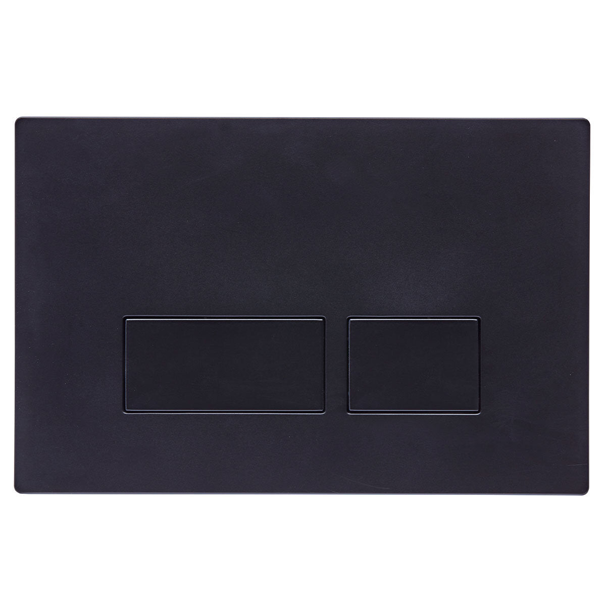 Tavistock square dual flush plate in black (British brand)
