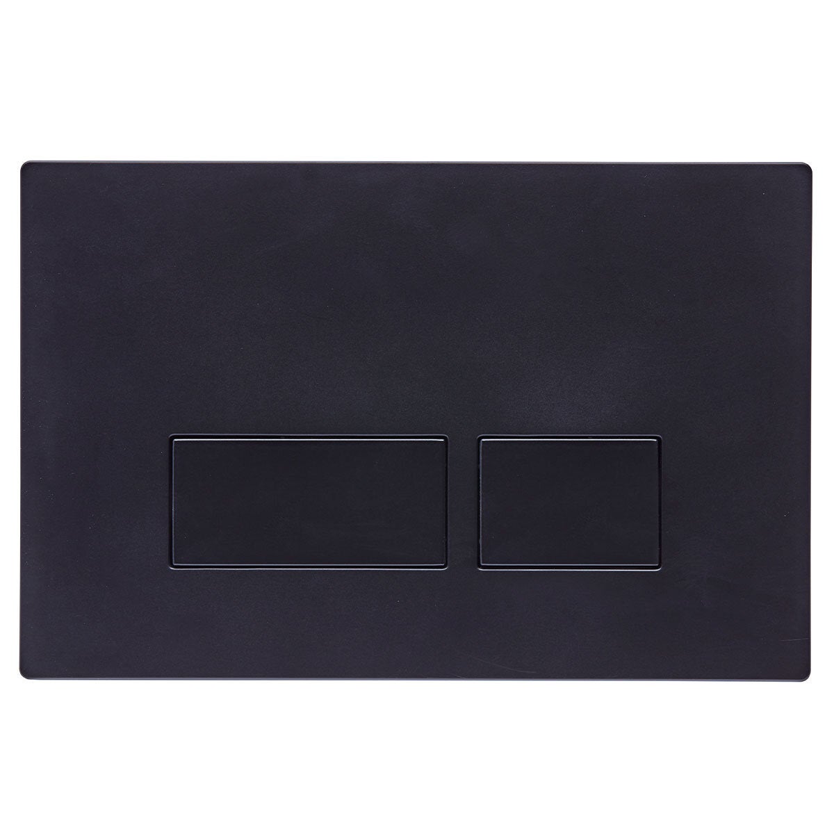 Tavistock square dual flush plate in black (British brand)