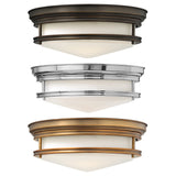 Hinkley Hadley 3 Light Flush Ceiling Light in 3 Finishes GOODS Costco UK