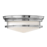 Hinkley Hadley chrome flush ceiling light, imported from the UK