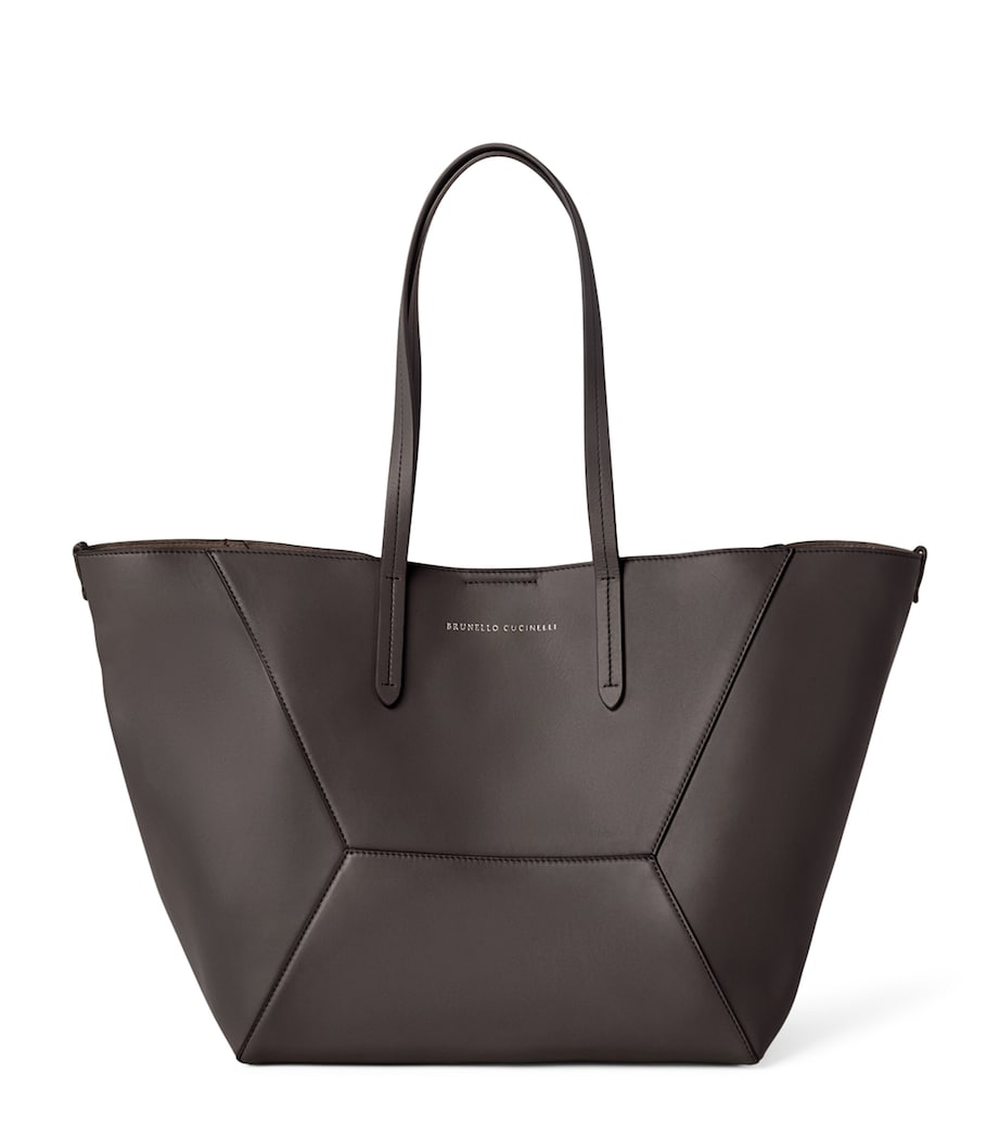 Brunello Cucinelli leather BC Duo tote bag, UK version