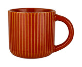 George Home Orange Ribbed Mug GOODS ASDA   