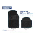 Streetwize heavy-duty rubber car mat set (British brand)