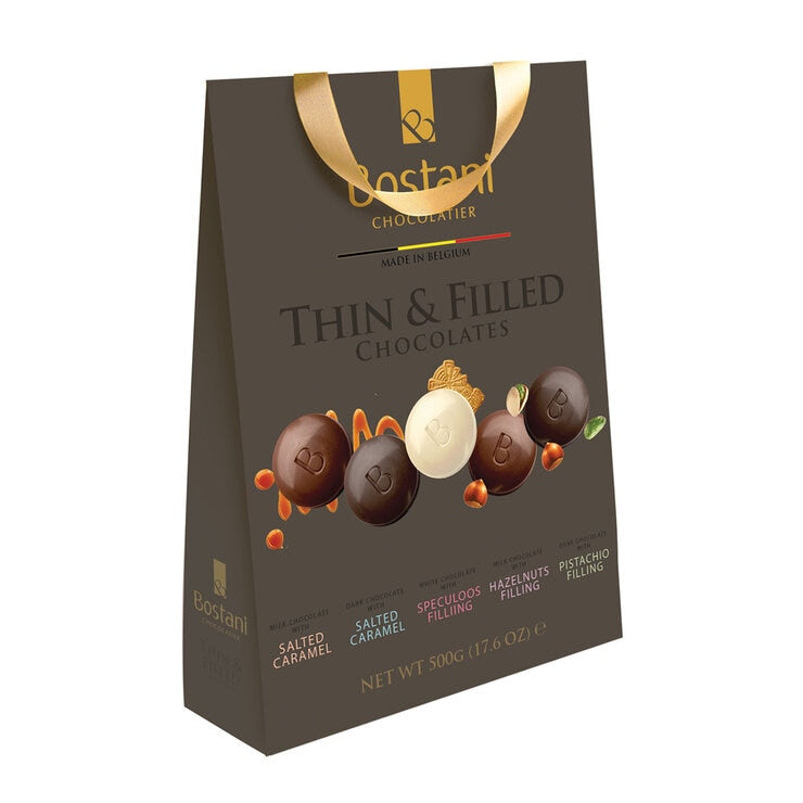 Bostani Belgian Chocolate Thins 500g