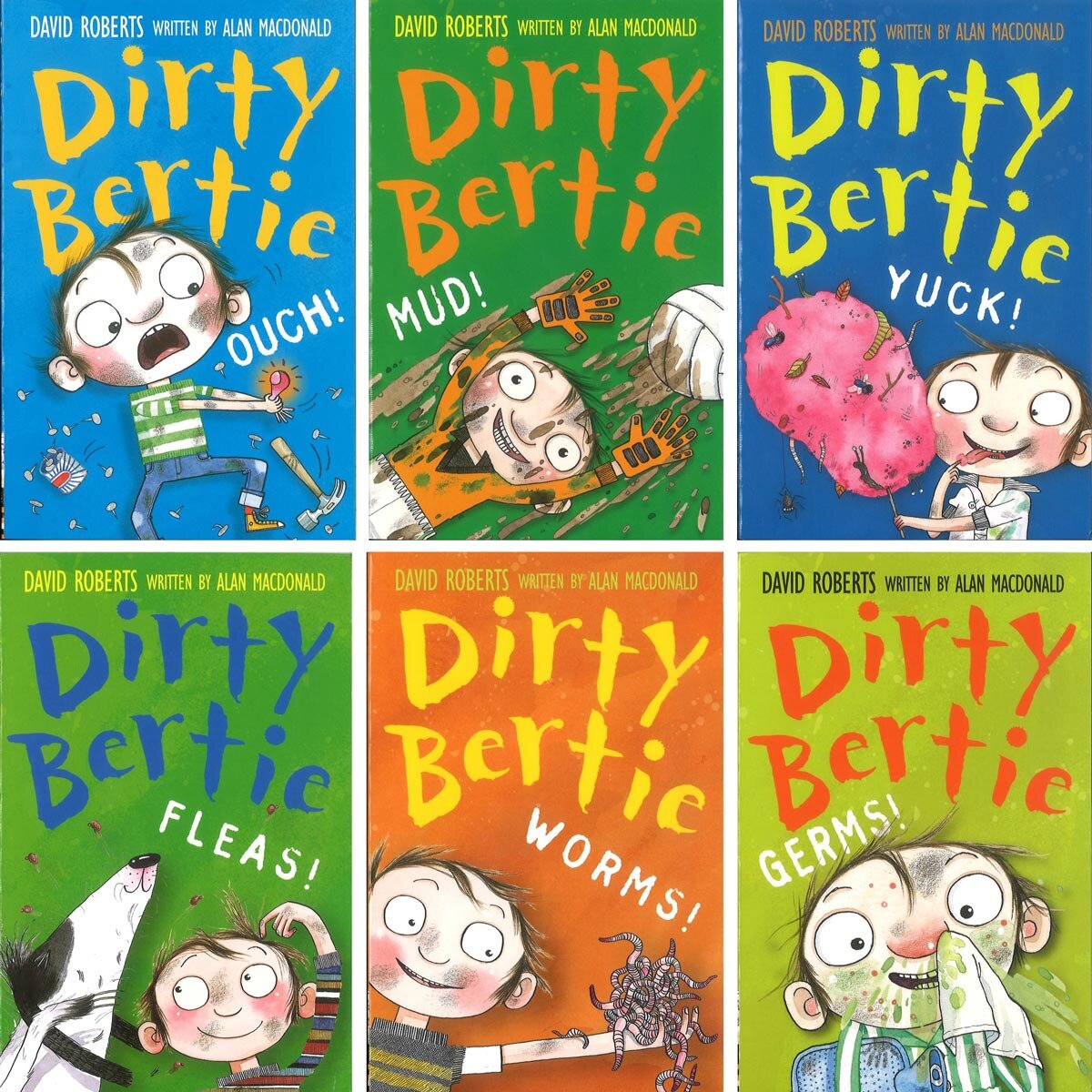 Dirty Bertie 6 book collection by Alan McDonald (British brand)