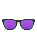 Oakley Frogskins Svarte solbriller med Prizm Fiolett glass, importert fra Storbritannia