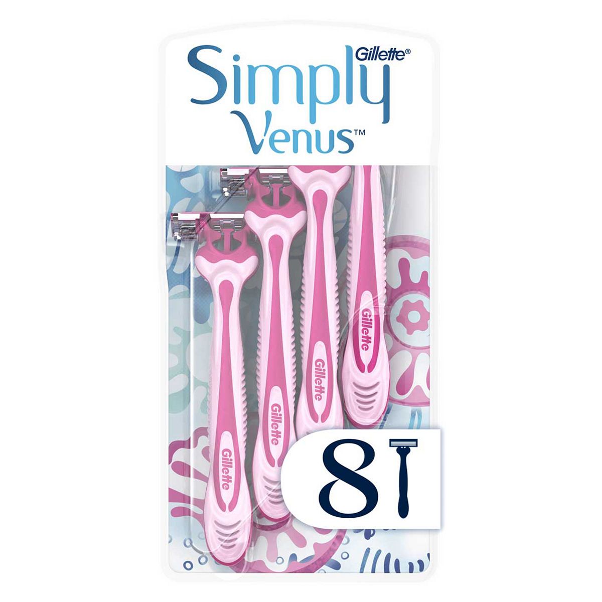 Gillette Simply Venus 3 Women's Disposable Razors, 8 Pack GOODS Boots   