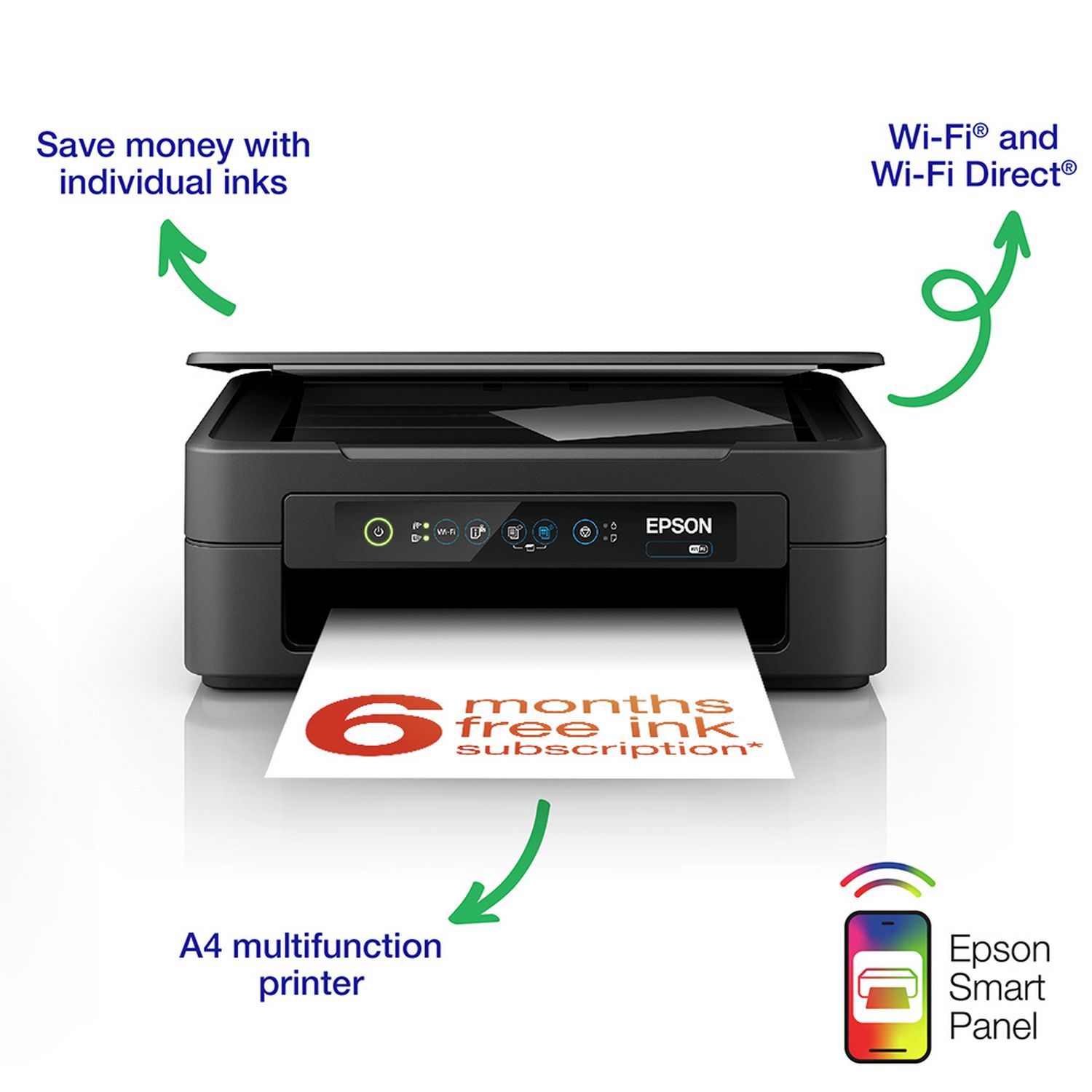 Epson XP-2205 inkjet printer compact all-in-one, UK version