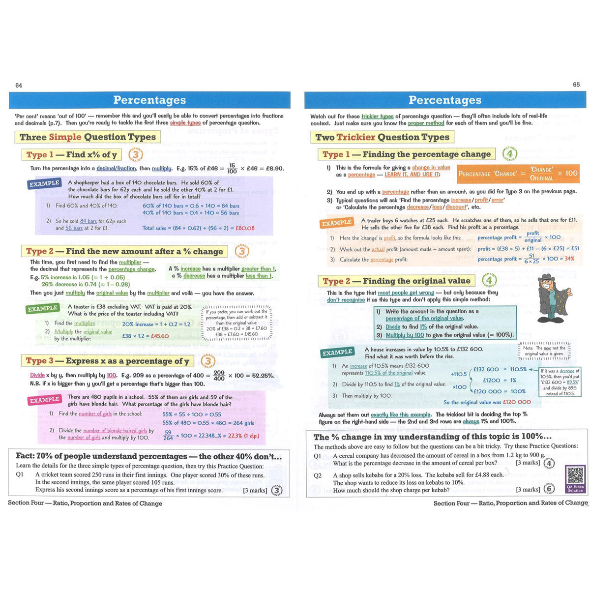 CGP GCSE Maths AQA Higher revision books 3-pack, UK version