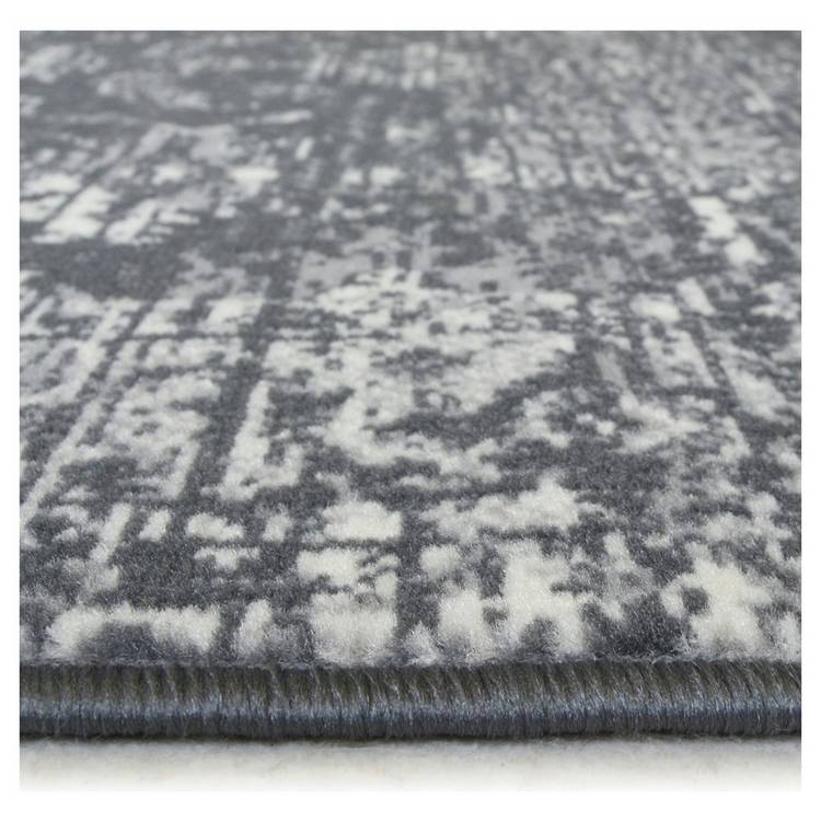 Homemaker traditional charcoal short pile rug 80x150cm - British product