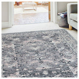Homemaker Traditional Charcoal Short Pile Runner Door Mat 67x200cm