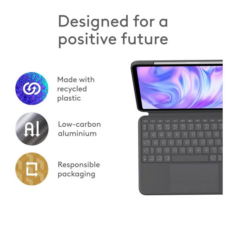 Logitech Combo Touch keyboard case for iPad Pro 11 inch, imported from the UK