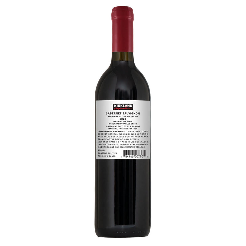 Kirkland Signature Cabernet Sauvignon 2020 75cl, UK version