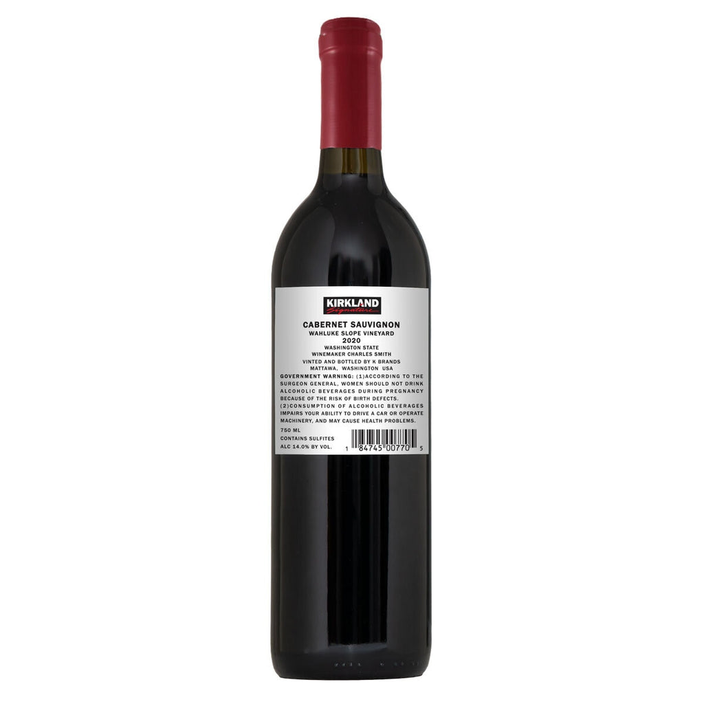 Kirkland Signature K Vine Cabernet Sauvignon 2020, 75cl