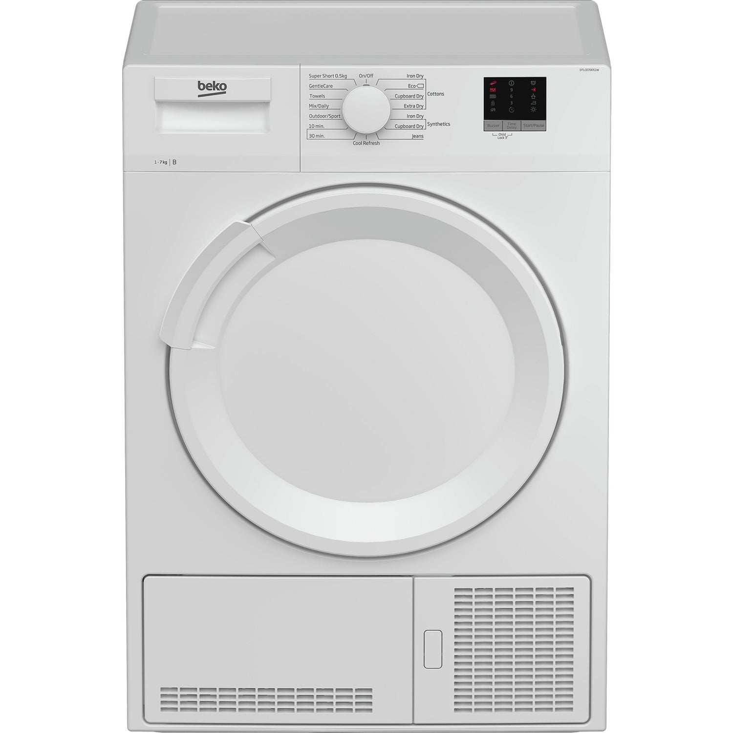 Beko tumble dryer white 7KG - British product