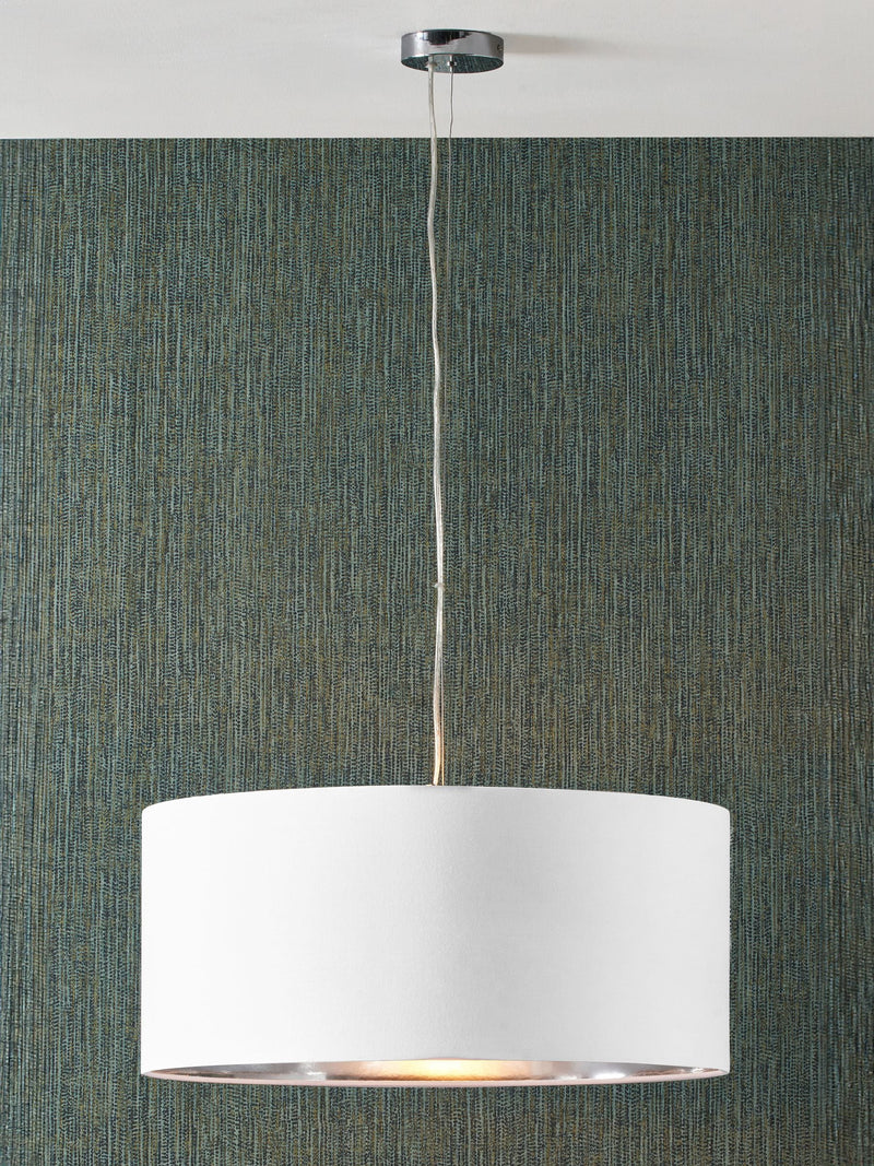Pacific Elin pendant shade 55cm white faux cotton (British brand)