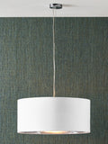 Pacific Elin pendant shade 55cm white faux cotton (British brand)