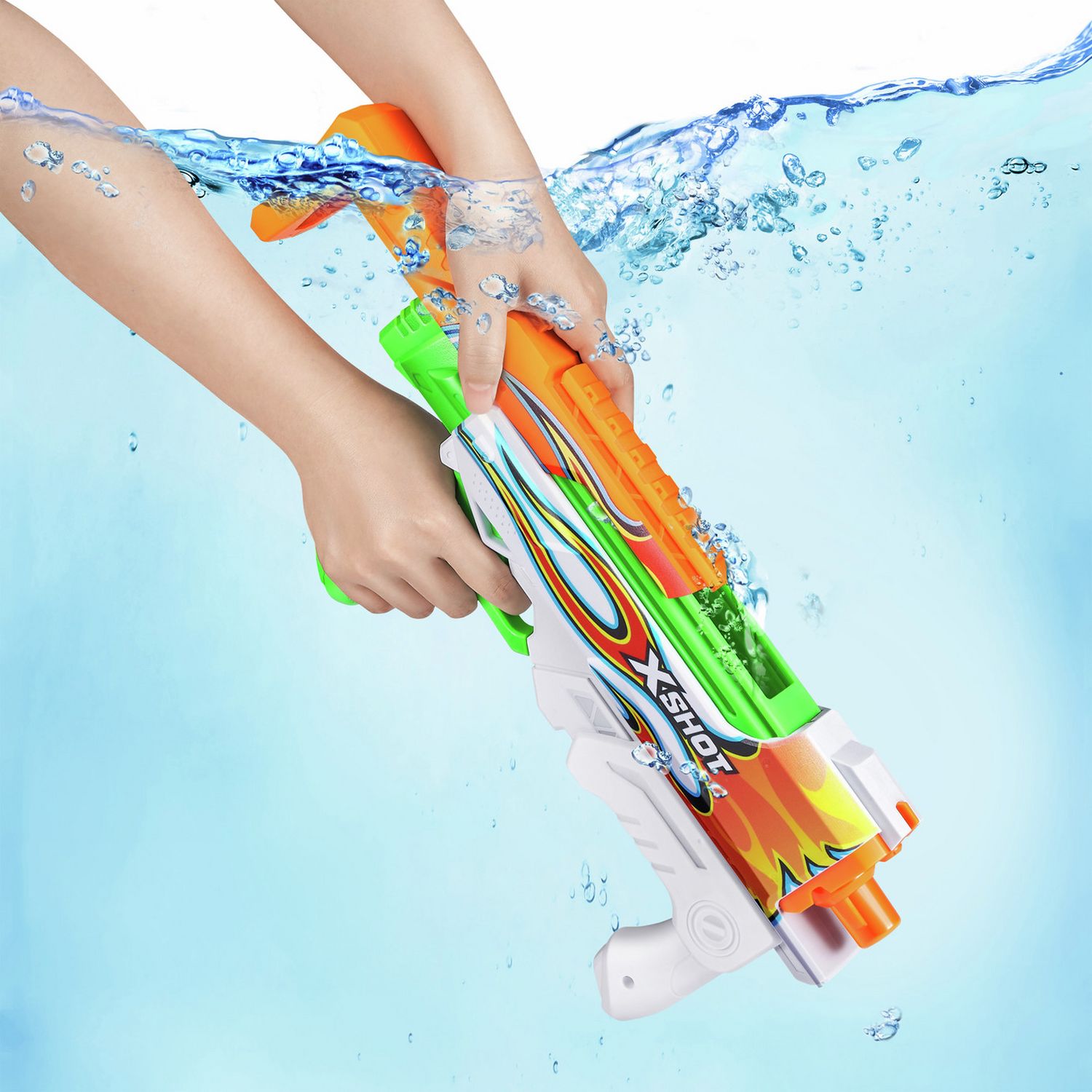ZURU XSHOT Fast-Fill Skins Hyperload Water Blaster 500ml (British brand)