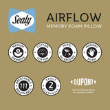 Sealy Memory Airflow Pillow 74x48cm - British product
