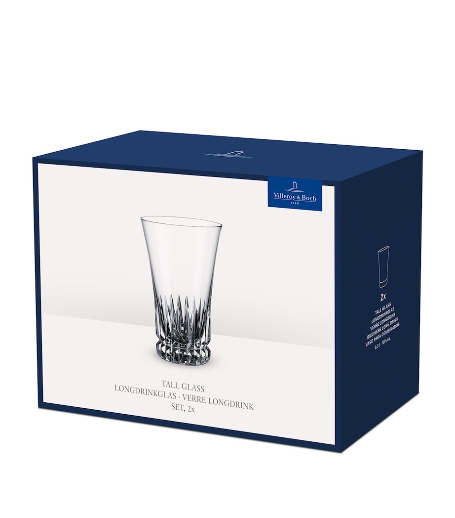 Villeroy & Boch Grand Royal tall glasses 300ml set of 2 (British brand)