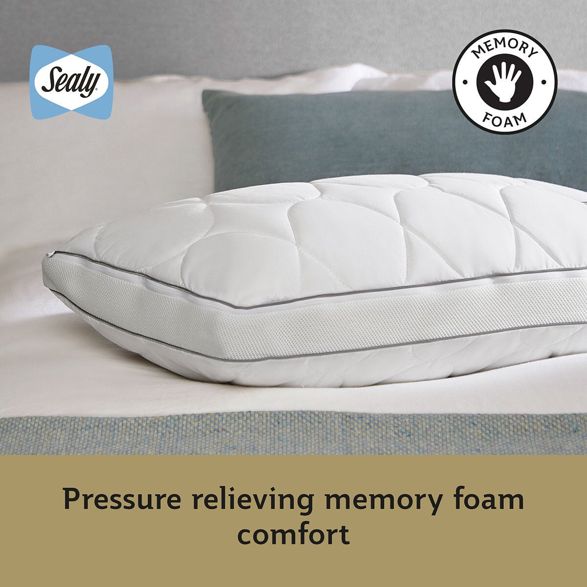 Sealy Memory Airflow Pillow 74x48cm - British product