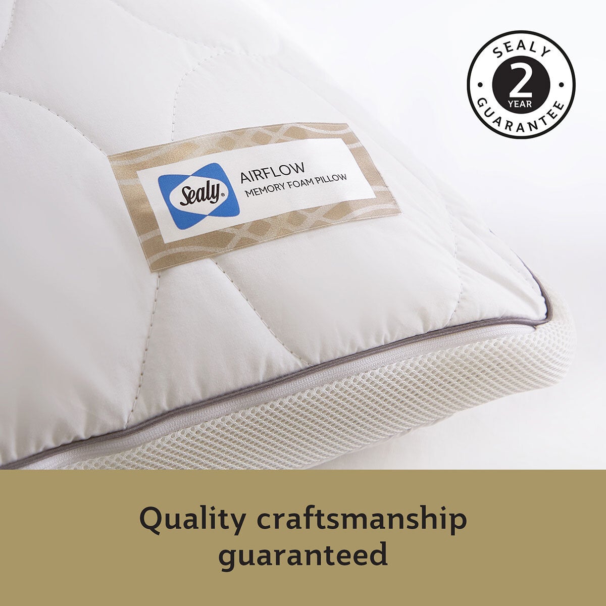 Sealy Memory Airflow Pillow 74x48cm - British product