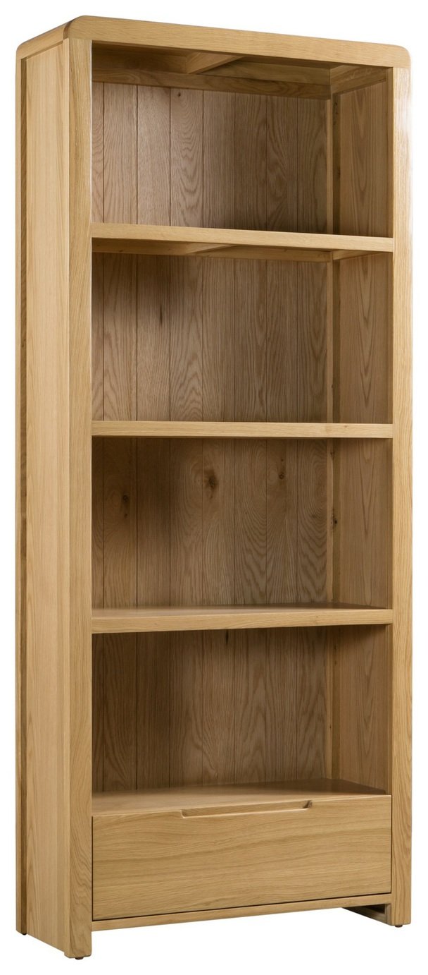 Julian Bowen oak tall bookcase, UK version