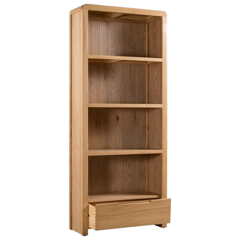 Julian Bowen oak tall bookcase, UK version