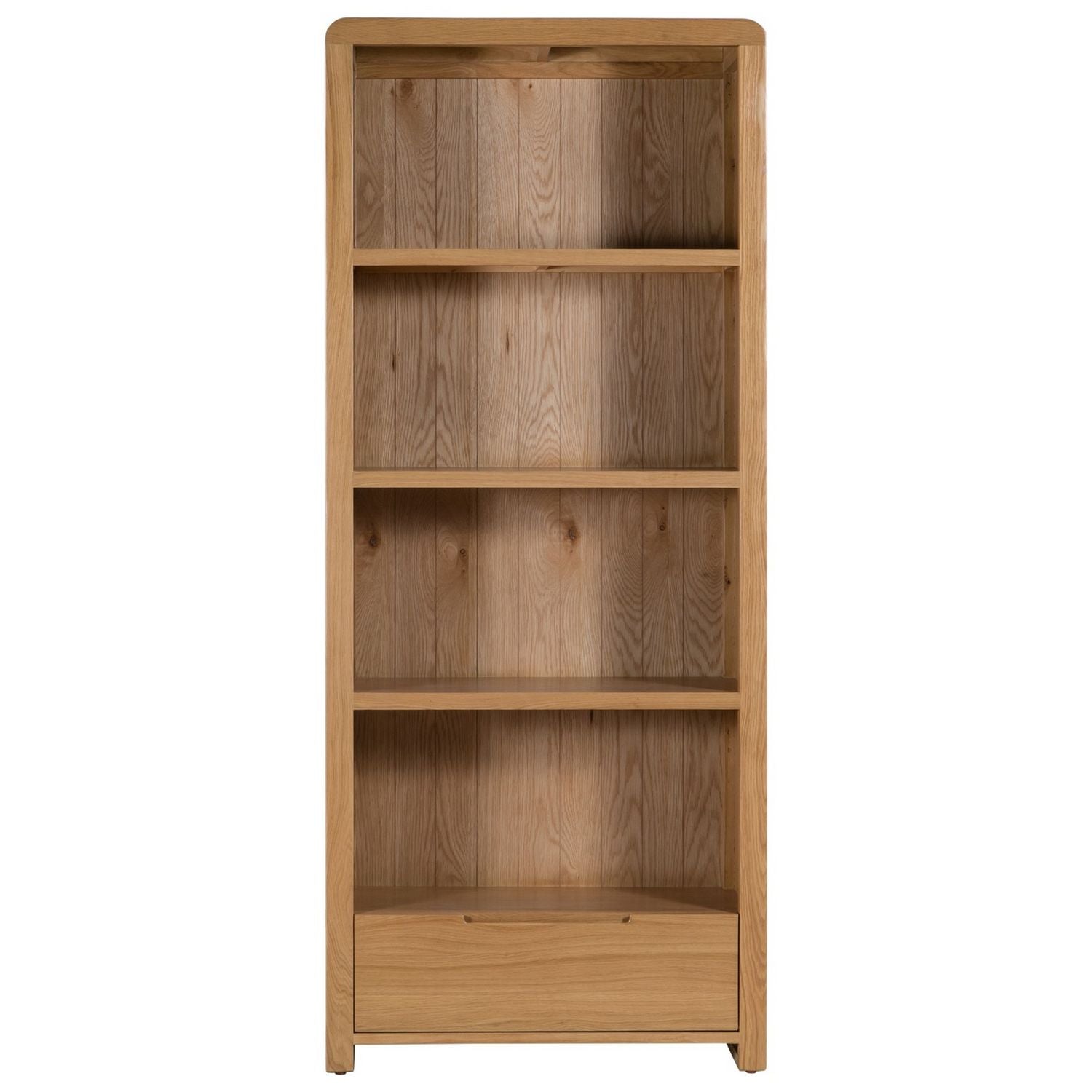 Julian Bowen oak tall bookcase, UK version