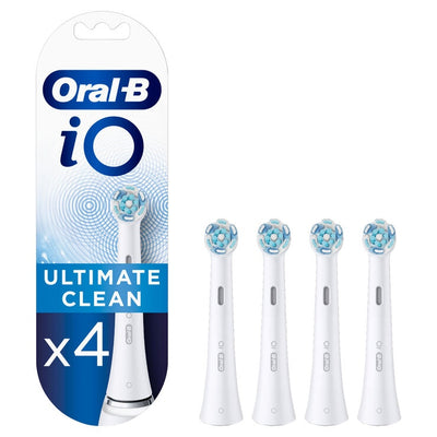 Oral B iO Ultimate Clean Børstehoder i Hvit 4 stk.