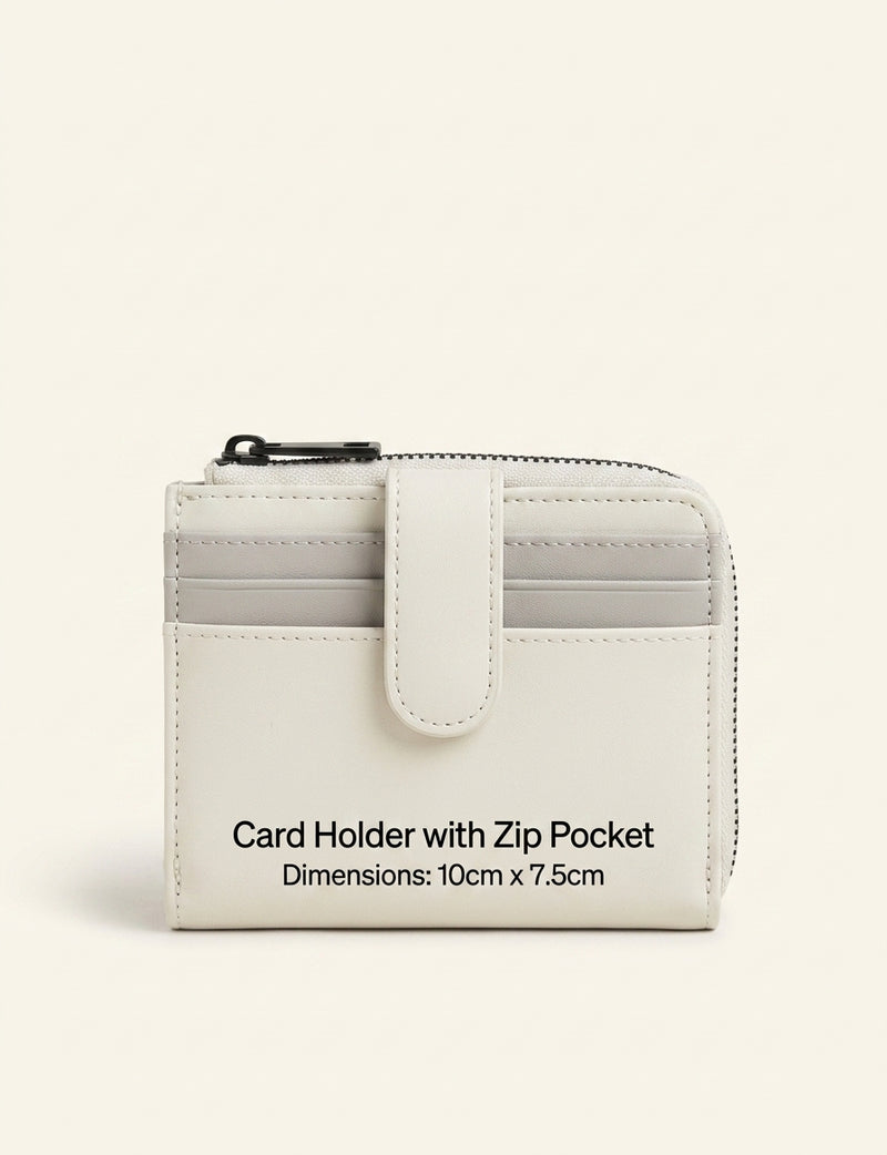 Prada leather card holder with logo plaque, imported from the UK