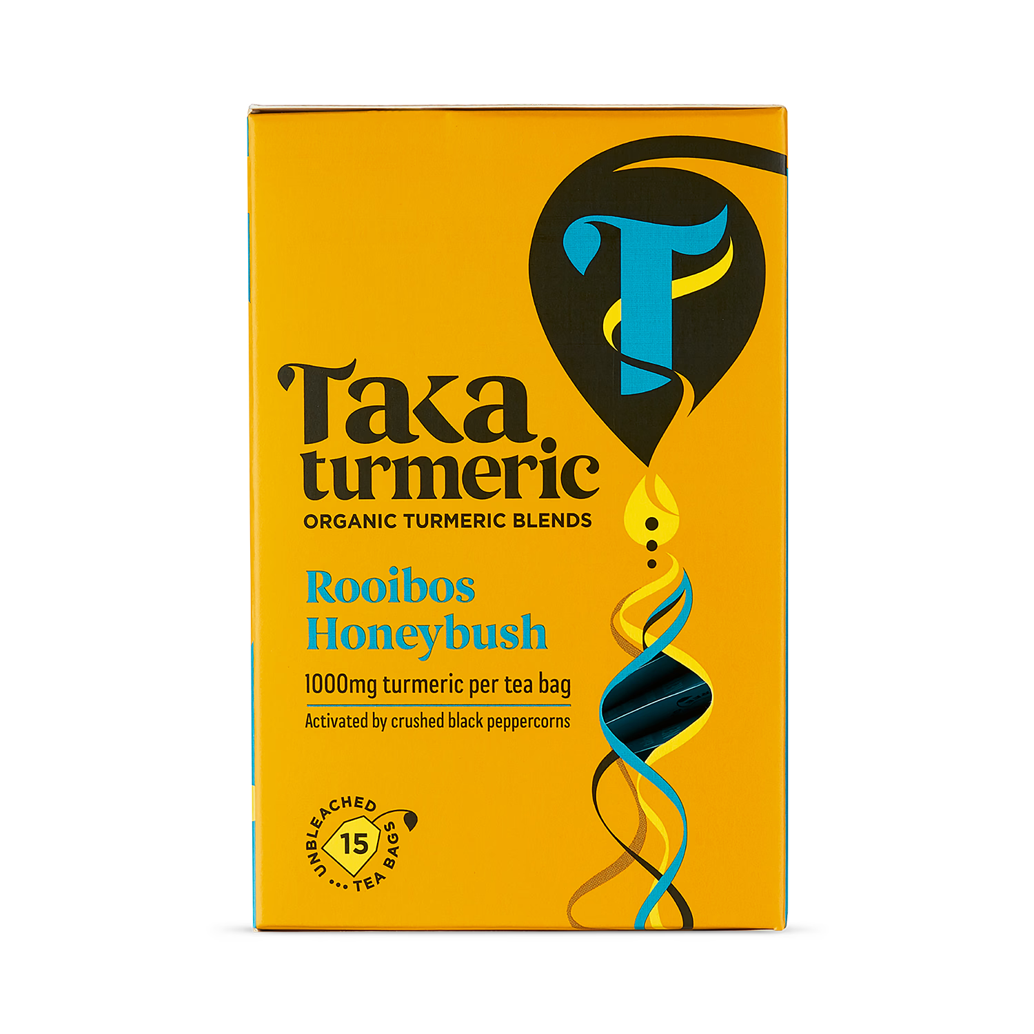 Taka Turmeric organic rooibos honeybush turmeric tea 15 teabags, UK version