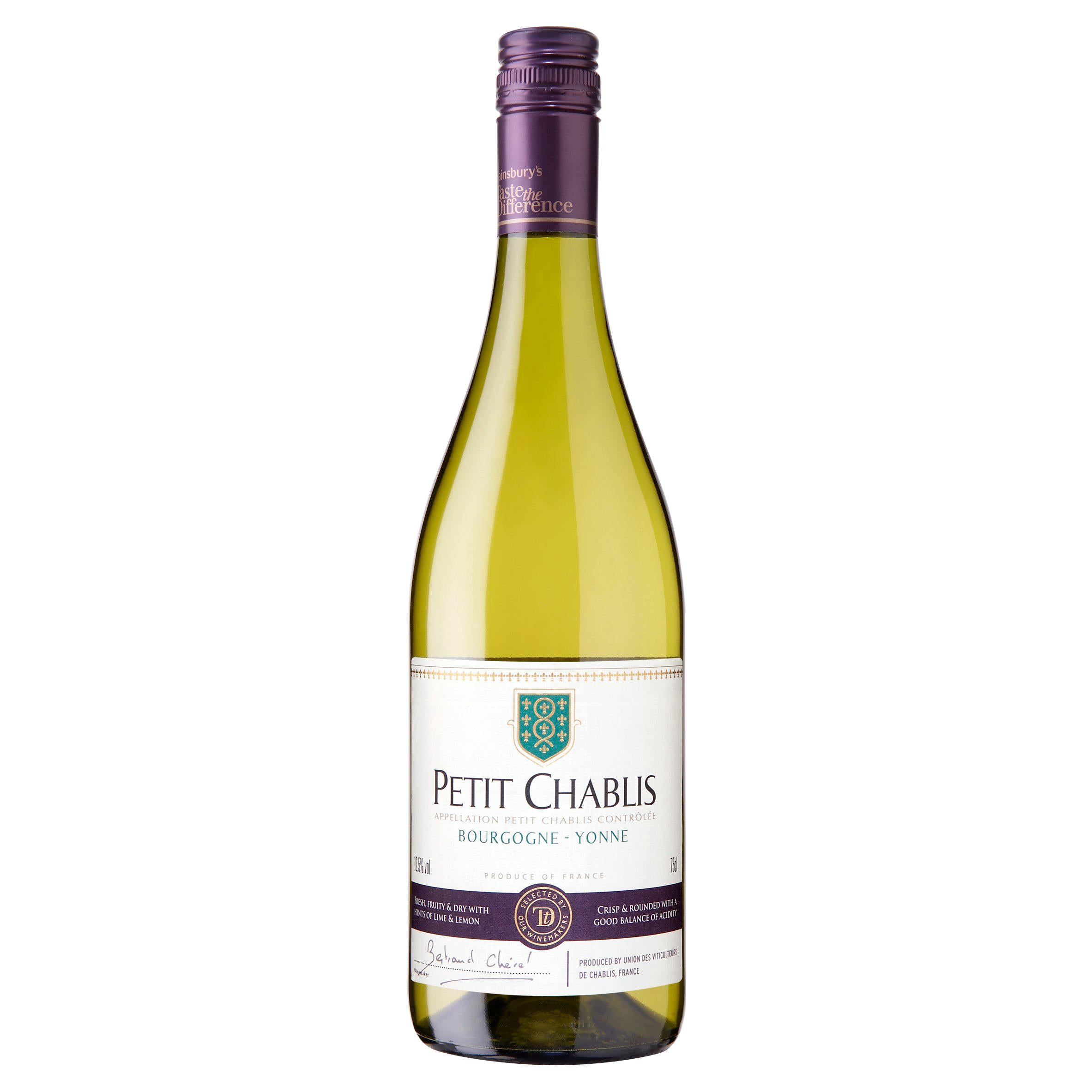 Sainsbury's Petit Chablis, Taste the Difference 75cl All white wine Sainsburys   