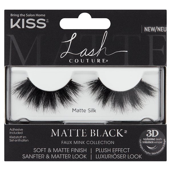 Kiss Lash Couture Matte Black Matte Silk