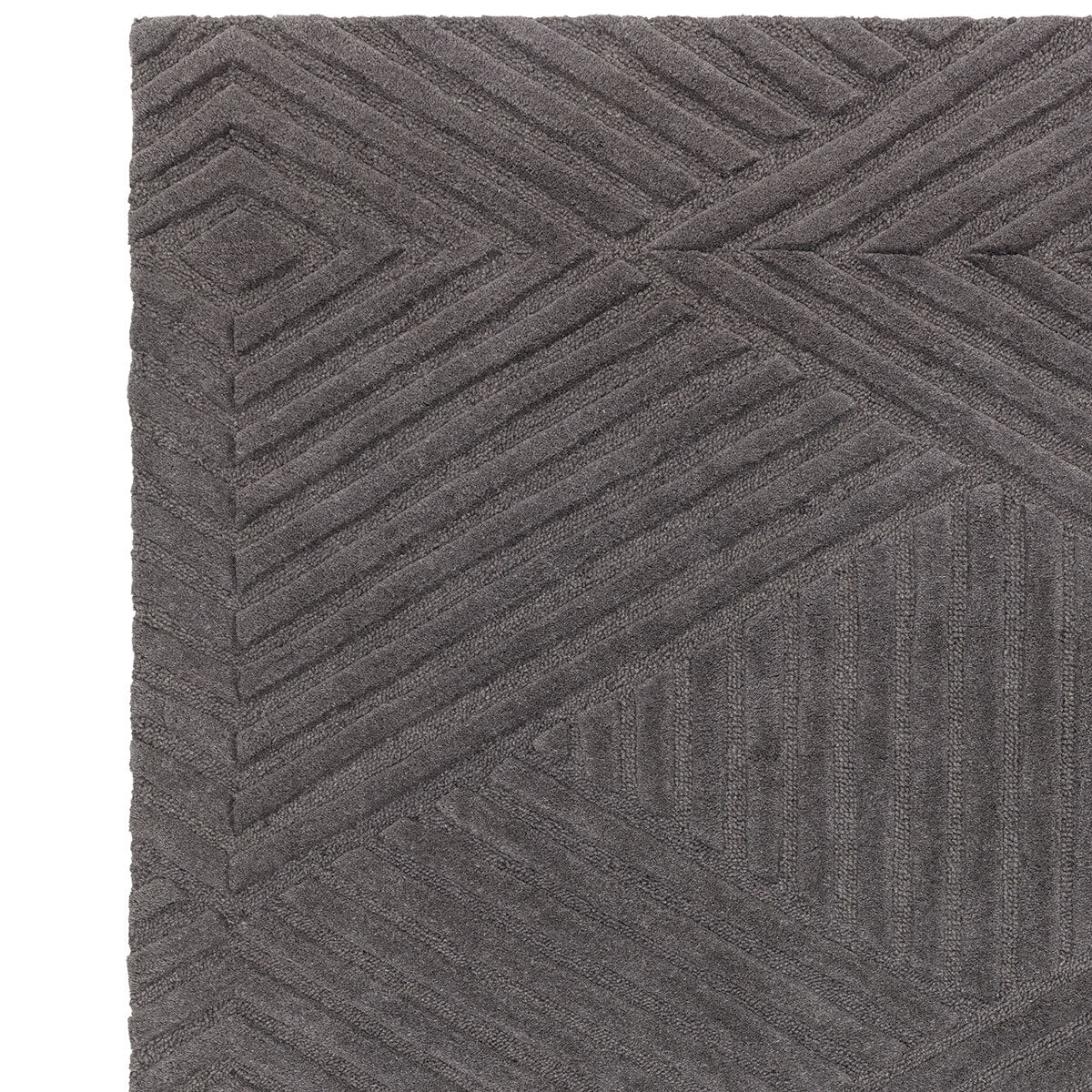 Hague Charcoal Rug, in 3 Sizes GOODS Costco UK