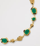 Monica Vinader gold vermeil green onyx bracelet (British brand)