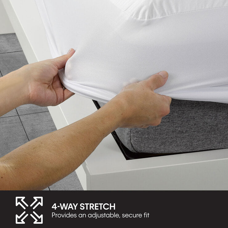 Protect-A-Bed Cotton Mattress Protector Small Double, imported from the UK