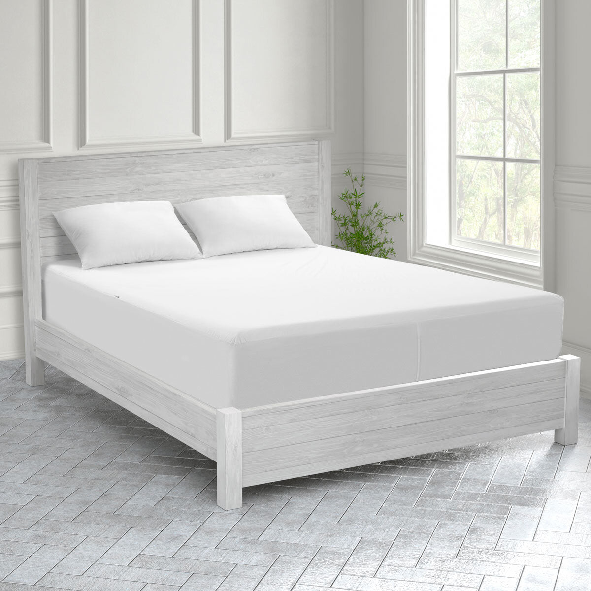 Protect-A-Bed Cotton Mattress Protector Single, UK version