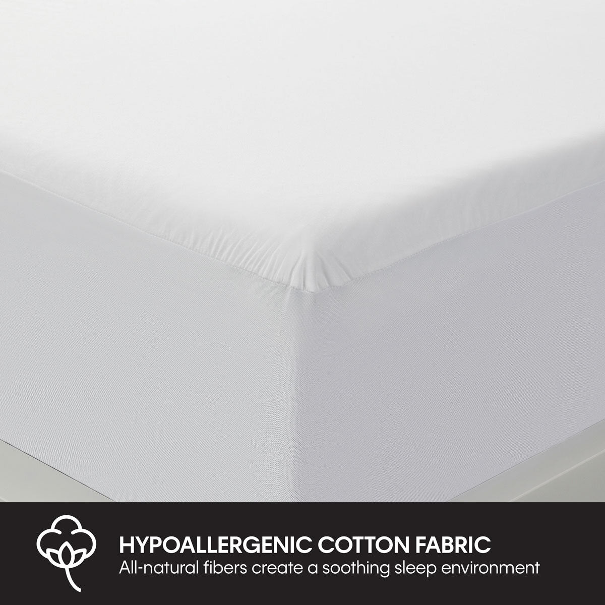 Protect-A-Bed Cotton Mattress Protector Small Double, imported from the UK