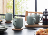 Habitat matte green mugs set of 4, UK version