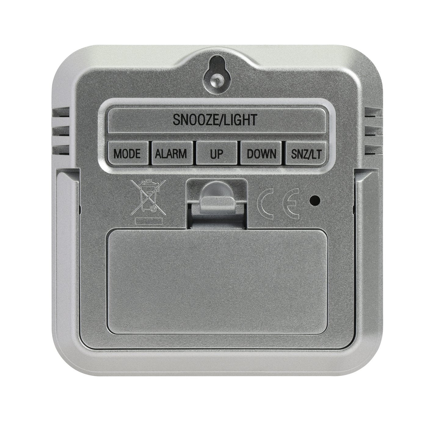 Habitat silver digital alarm clock, UK version