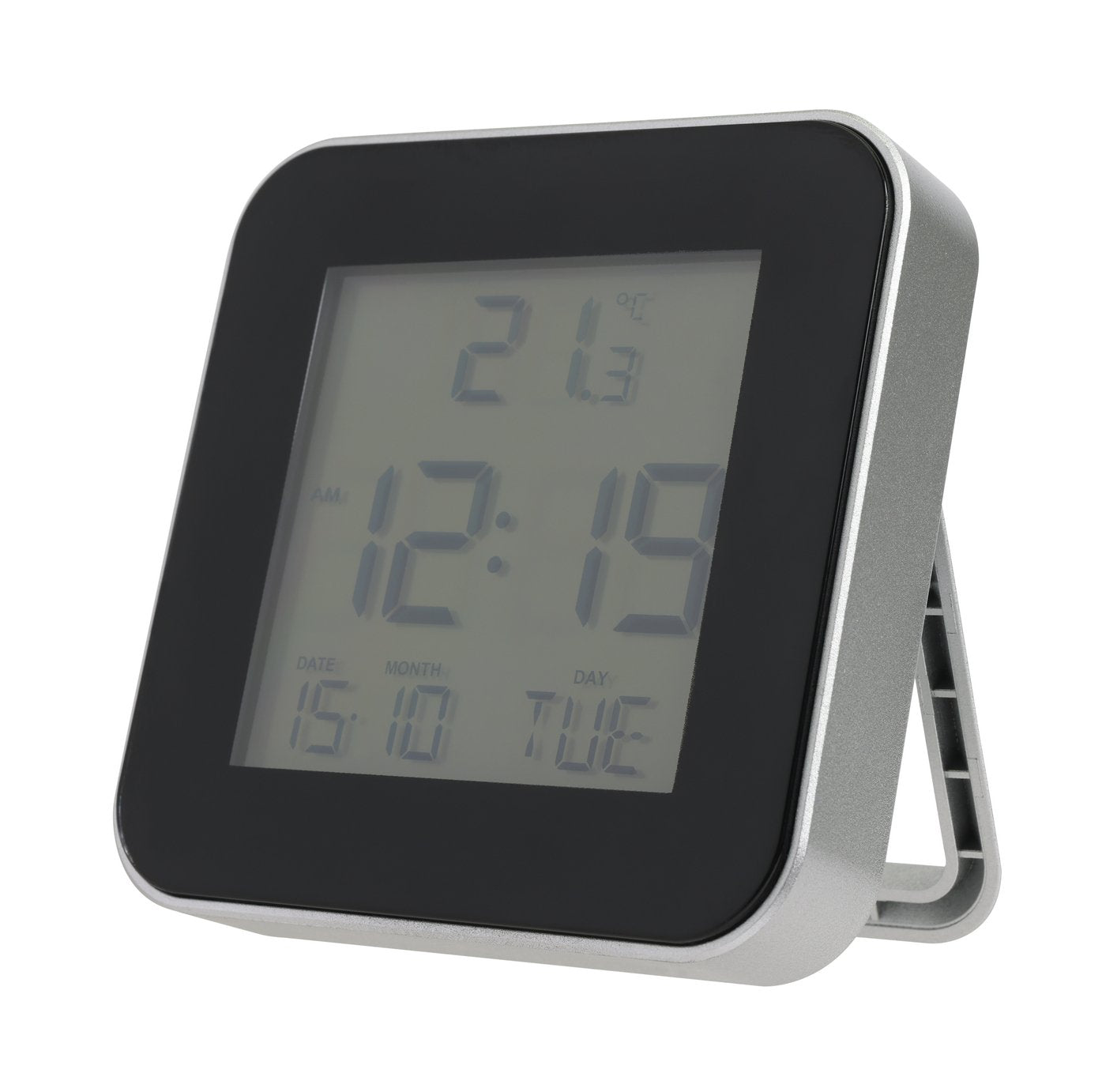 Habitat silver digital alarm clock, UK version