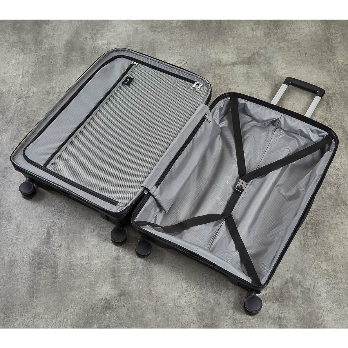 Rock Tulum 2-piece hardside luggage set cabin and medium - British product