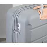 Rock Tulum 2-piece hardside luggage set in grey, imported from the UK